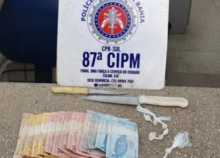 PM apreende dois menores com pedras de crack em Teixeira de Freitas
