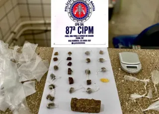 PM apreende droga em Teixeira de Freitas; suspeito fugiu antes da abordagem