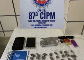 PM apreende drogas com dois suspeitos em Teixeira de Freitas