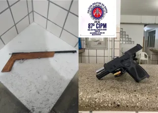 PM apreende duas armas em Teixeira de Freitas