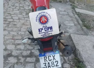 PM apreende em Teixeira de Freitas moto que havia sido furtada em 2021