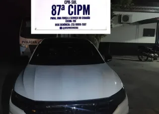 PM apreende em Teixeira de Freitas veículo com mandado de busca e apreensão