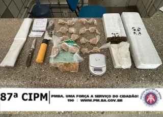 PM apreende mais de 2 quilos de drogas neste domingo (25) em Teixeira de Freitas