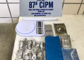PM apreende mais de 2 quilos e 400 gramas de maconha em Teixeira de Freitas