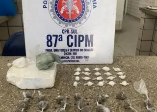 PM apreende menino de 13 anos em Teixeira de Freitas com pasta base de cocaína e maconha