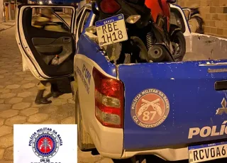 PM apreende moto roubada em Teixeira de Freitas