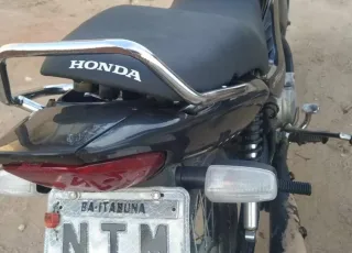 PM apreende moto sem a numeração do chassi e do motor em Teixeira de Freitas