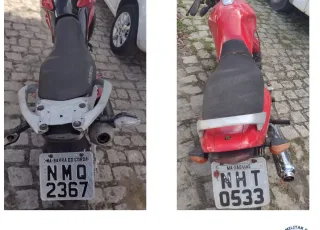 PM apreende motocicletas com adulteração em Teixeira de Freitas