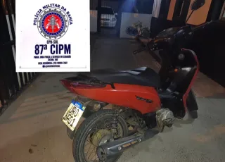 PM apreende motoneta com numeração de motor e chassi suprimidos