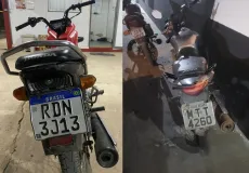 PM apreende motos com restrição de roubo e infringindo normas do CTB