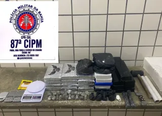 PM apreende quase 19 kg de cocaína e 7 kg de maconha em Teixeira de Freitas