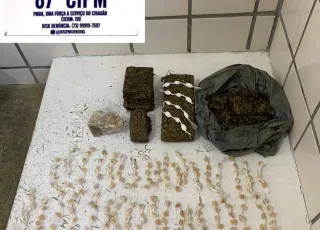 PM apreende quase um quilo de maconha, além de crack e cocaína em Teixeira de Freitas