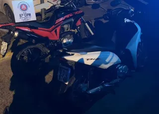 PM de Teixeira de Freitas recupera no mesmo dia duas motos que foram roubadas em Itamaraju