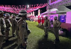 PM garante segurança na primeira noite do 37º Arraiá do Água Fria em Medeiros Neto