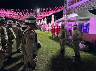 PM garante segurança na primeira noite do 37º Arraiá do Água Fria em Medeiros Neto