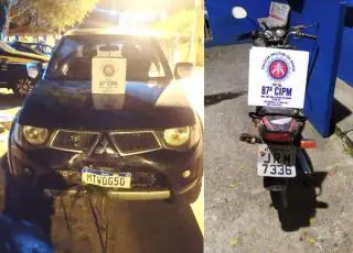 PM intercepta em Teixeira de Freitas veículo roubado no Espírito Santo