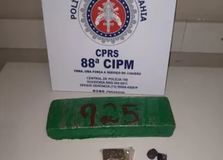 PM prende em Caravelas, traficante teixeirense com mais de 1 Kg de drogas