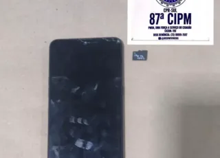PM prende em flagrante ladrão de celular em Teixeira de Freitas