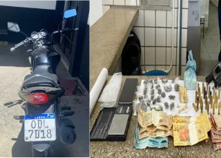  PM prende em Teixeira de Freitas suspeito de tráfico  com drogas e arma