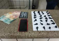 PM prende homem com cocaína em Teixeira de Freitas
