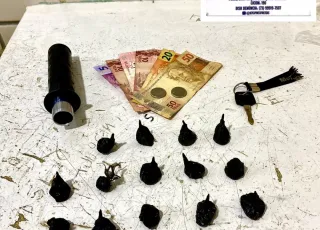 PM prende homem com cocaína em Teixeira de Freitas