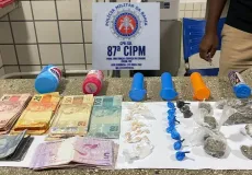 PM prende homem com drogas em Teixeira de Freitas