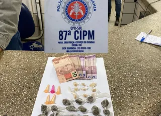 PM prende homem com maconha, cocaína e crack em Teixeira de Freitas