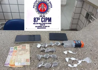 PM prende homem com maconha e cocaína em Teixeira de Freitas