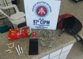 PM prende homem com maconha e crack perto da rodoviária de Teixeira de Freitas