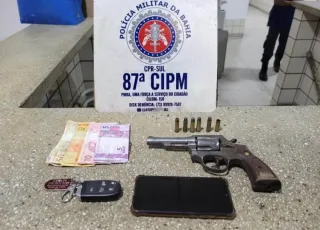PM prende homem que fez disparo de arma de fogo no Bonadiman em Teixeira de Freitas