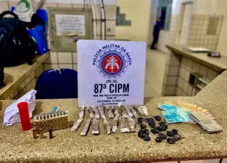 PM prende homens com maconha, cocaína, crack e munições em Teixeira de Freitas