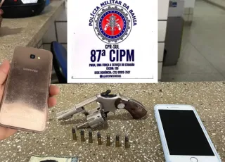 PM prende motorista  com arma e droga  em Teixeira de Freitas