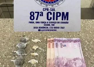 PM prende mulher com maconha e cocaína em Teixeira de Freitas