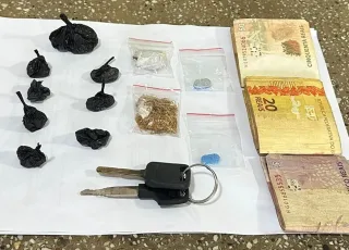 PM prende suspeito de tráfico de drogas em Teixeira de Freitas
