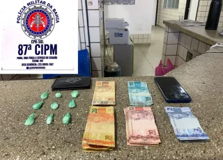 PM prende suspeito de vender cocaína em sistema delivery em Teixeira de Freitas