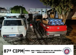 PM recupera em Teixeira de Freitas carro com gêneros alimentícios furtado em Itamaraju e outros dois veículos com restrição