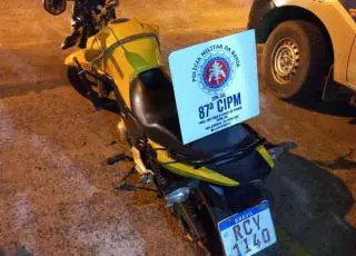 PM recupera em Teixeira de Freitas moto que havia acabado de ser roubada em Itamaraju