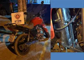 PM recupera em Teixeira de Freitas moto que havia sido furtada em Nova Viçosa