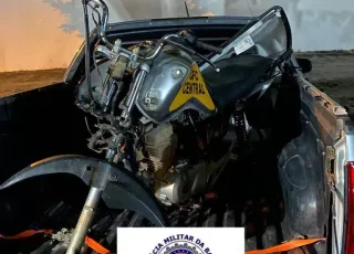 PM recupera moto roubada na zona rural de Teixeira de Freitas