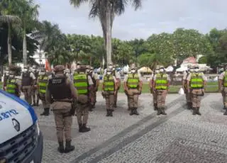 PM reforça efetivo durante estágio operacional de alunos-soldados em Teixeira de Freitas