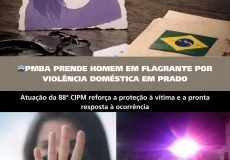 Homem é preso em flagrante por violência doméstica no Prado
