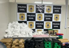 Polícia Civil apreende quase uma tonelada de droga e desarticula laboratório dentro de hotel em Salvador 