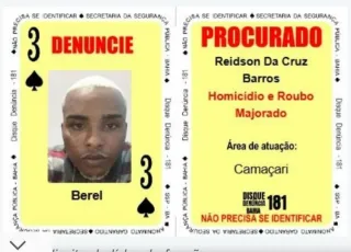 Polícia Civil da Bahia captura “Berel”, o Três de Espadas do Baralho do Crime