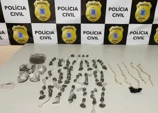 Polícia Civil e Militar realizam operação conjunta e apreendem drogas em Nova Viçosa