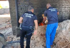 Polícia Civil realiza incineração de mais de 61 quilos de drogas apreendidas em Teixeira de Freitas