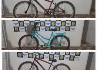 Polícia Civil recupera bicicletas furtadas e prende três suspeitos em flagrante em Nova Viçosa