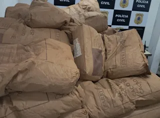 Polícia Civil recupera mais de 2,8 toneladas de pó de cacau subtraídas de caminhão envolvido em acidente de trânsito