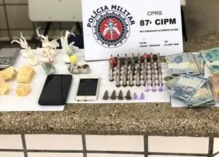 Polícia detêm suspeito com drogas no bairro Ulisses Guimarães em Teixeira de Freitas