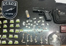 Polícia Militar apreende grande quantidade de drogas e leva suspeito à Delegacia de Eunápolis
