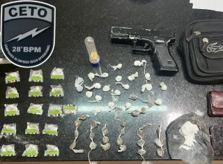 Polícia Militar apreende grande quantidade de drogas e leva suspeito à Delegacia de Eunápolis